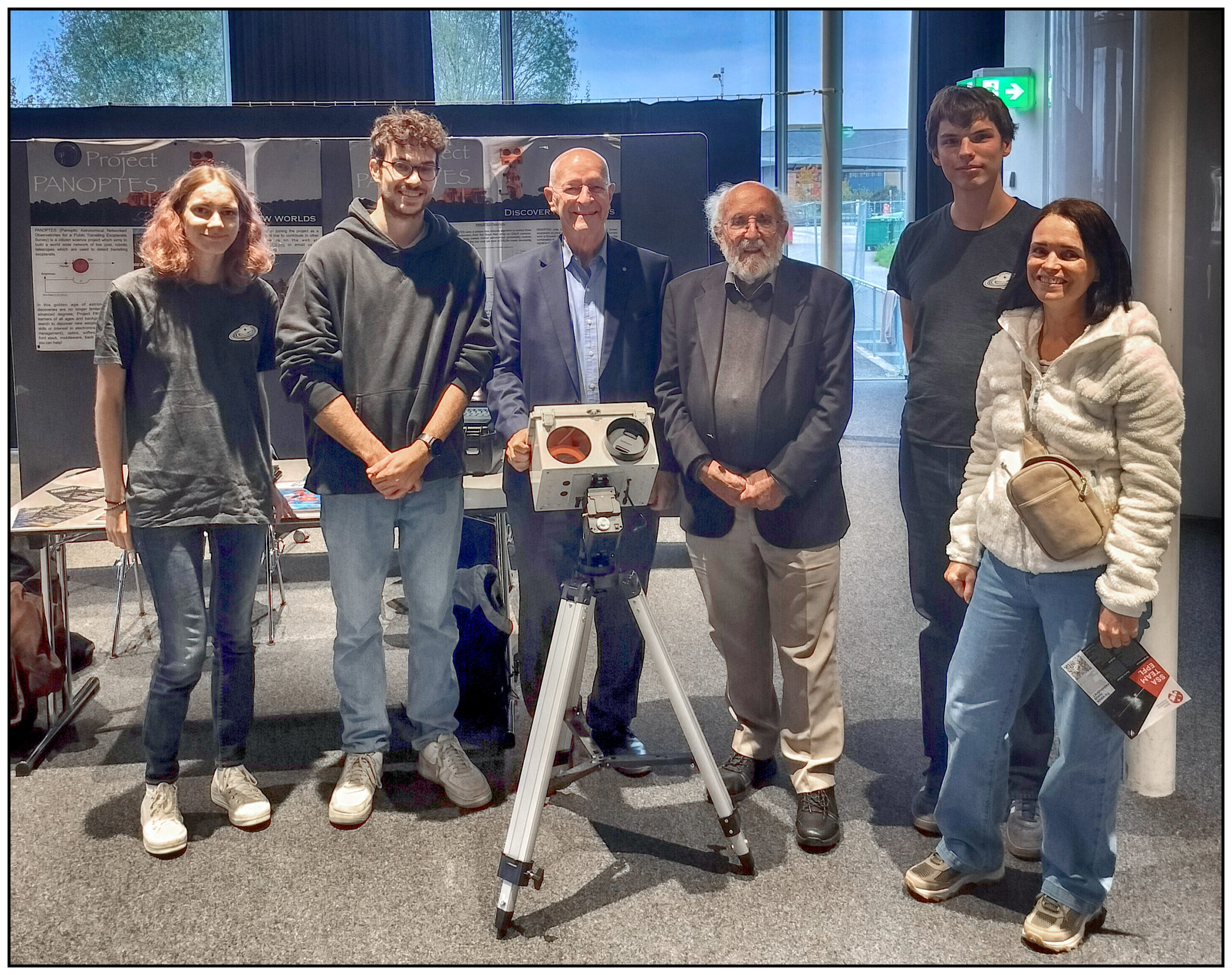 Célébration des 30 ans de la première découverte d’une exoplanète avec le lauréat du prix Nobel de physique Michel Mayor et le parrain de PANOPTES, l’astronaute de la NASA Claude Nicollier